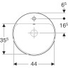 Раковина GEBERIT VARIFORM 48 см 500.704.01.2