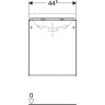 Тумба под раковину GEBERIT ACANTO 500.608.JK.2 45 см