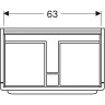 Тумба под раковину GEBERIT MYDAY 824081000 70 см